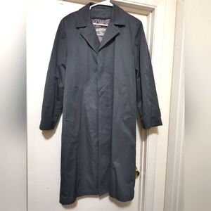 Vintage Oakton ltd grey trench coat .